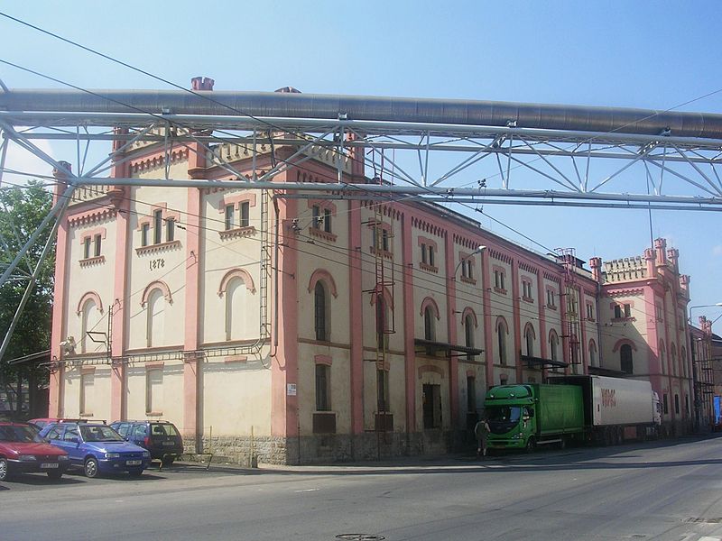 Novogotická budova skladiště chemické továrny